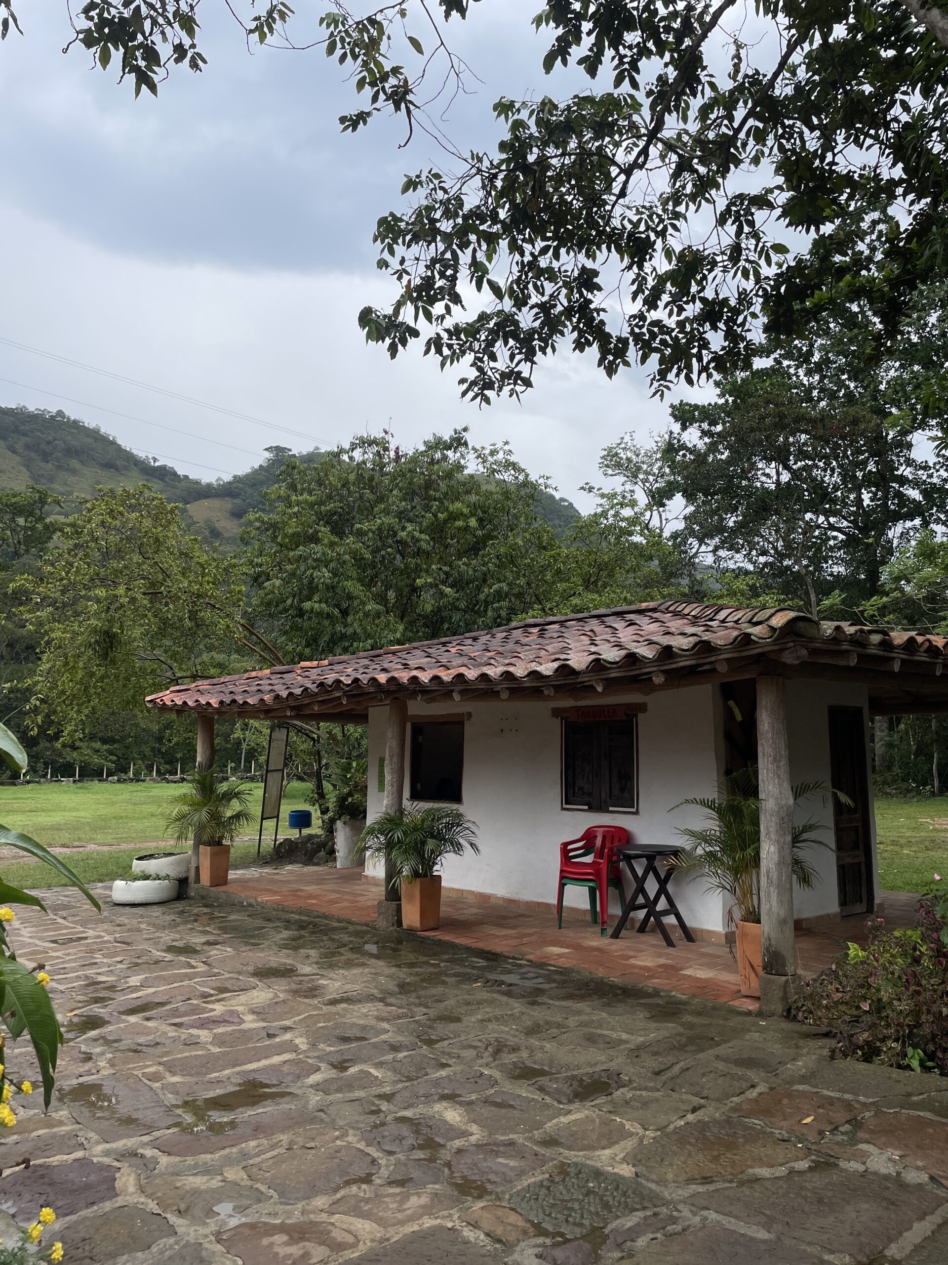 image of colombian house in juan curi adventure park, santander region