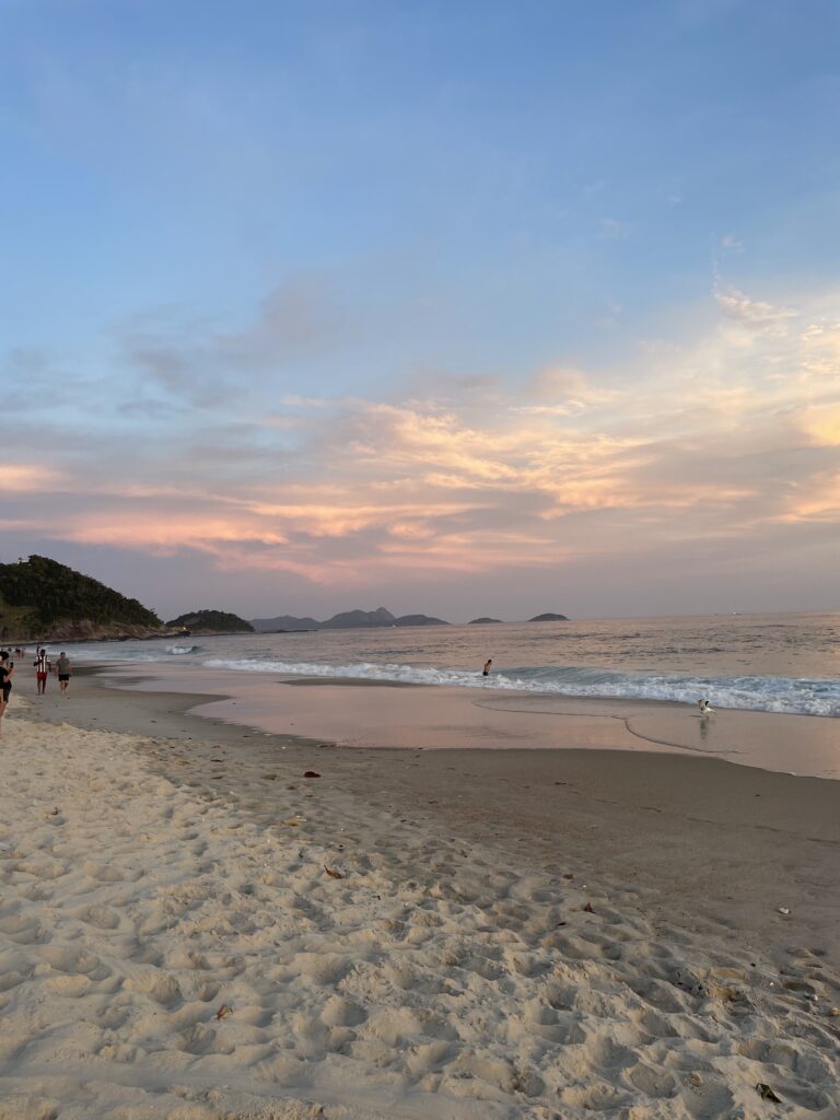 Leme beach in Rio de Janeiro