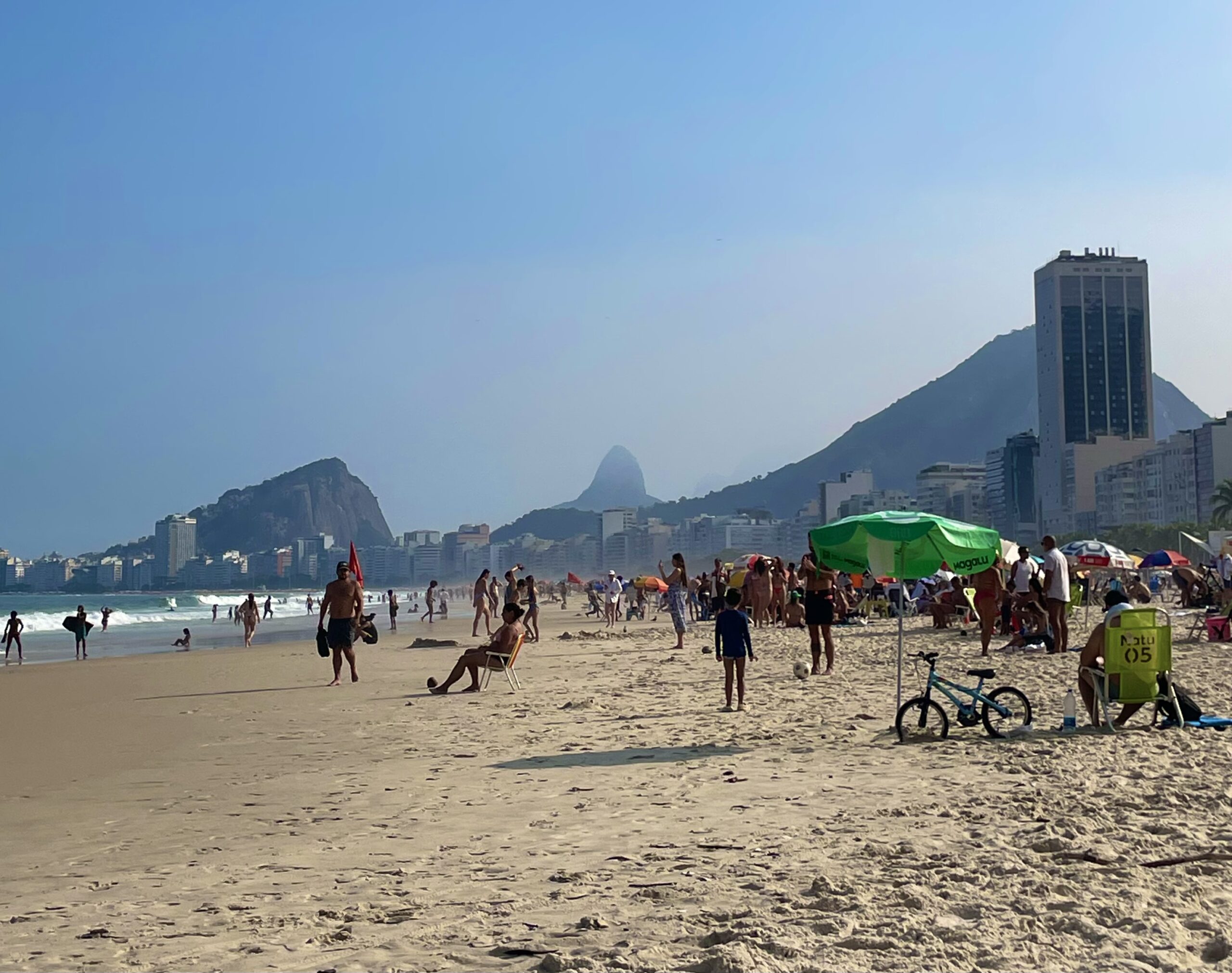 leme beach in copacabana, an amazing option on where to stay in rio de janeiro