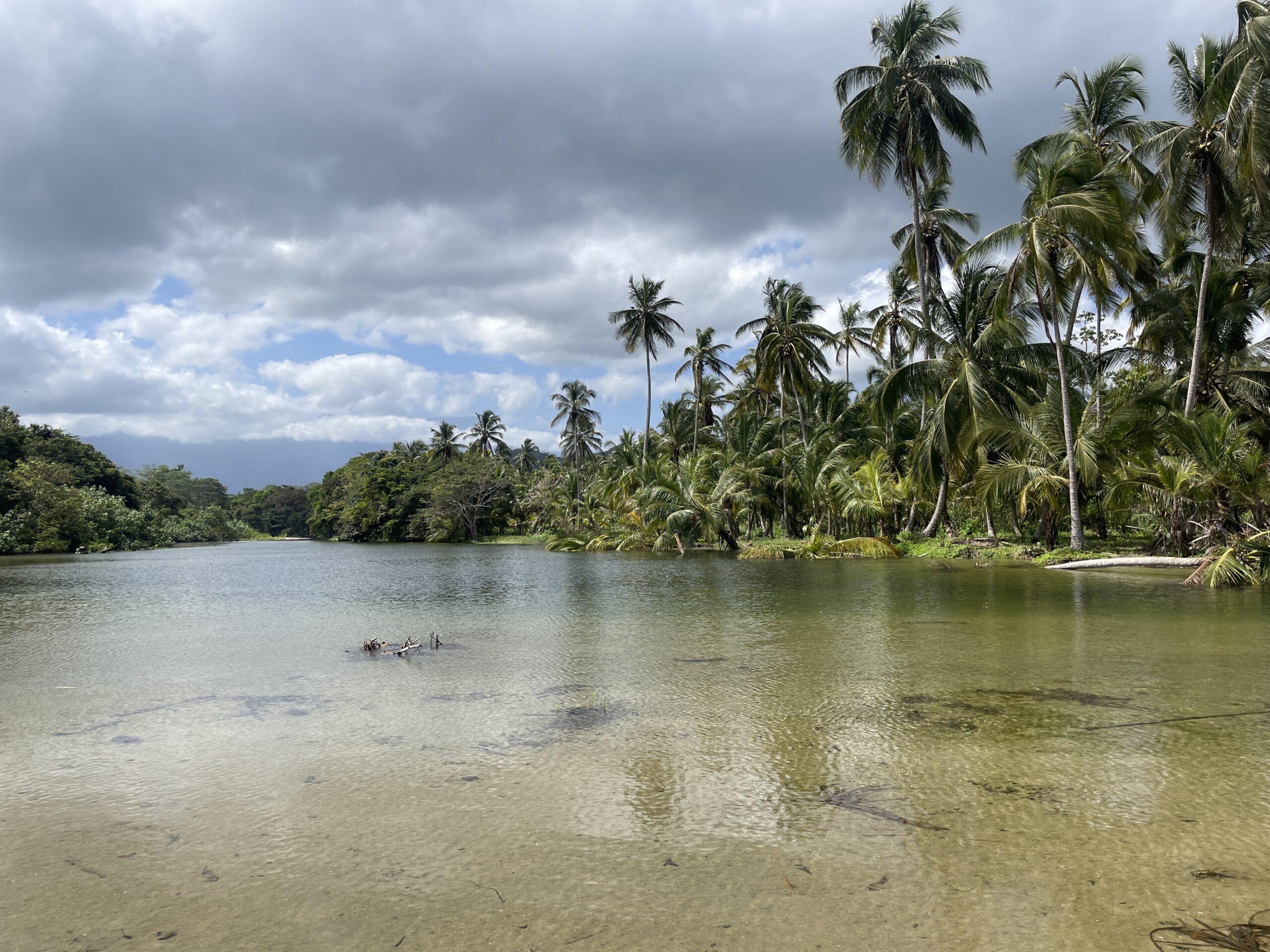 Palomino River in Colombia - where the river meets the sea