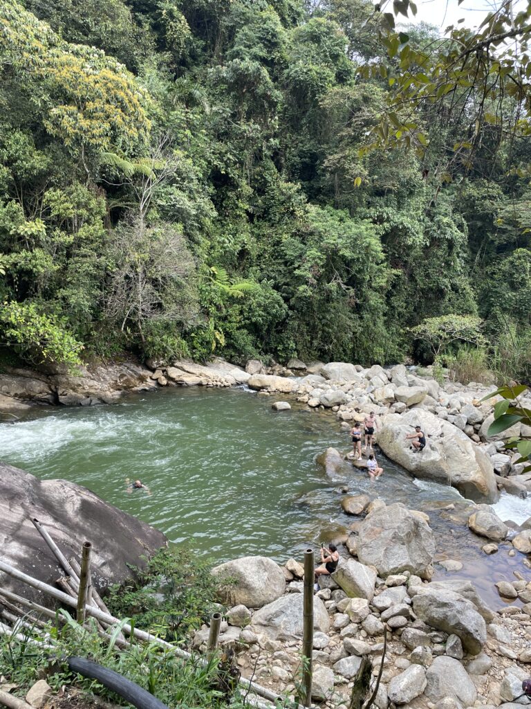 natural swimming pool at charco del amor in cocorna antioquia colombia