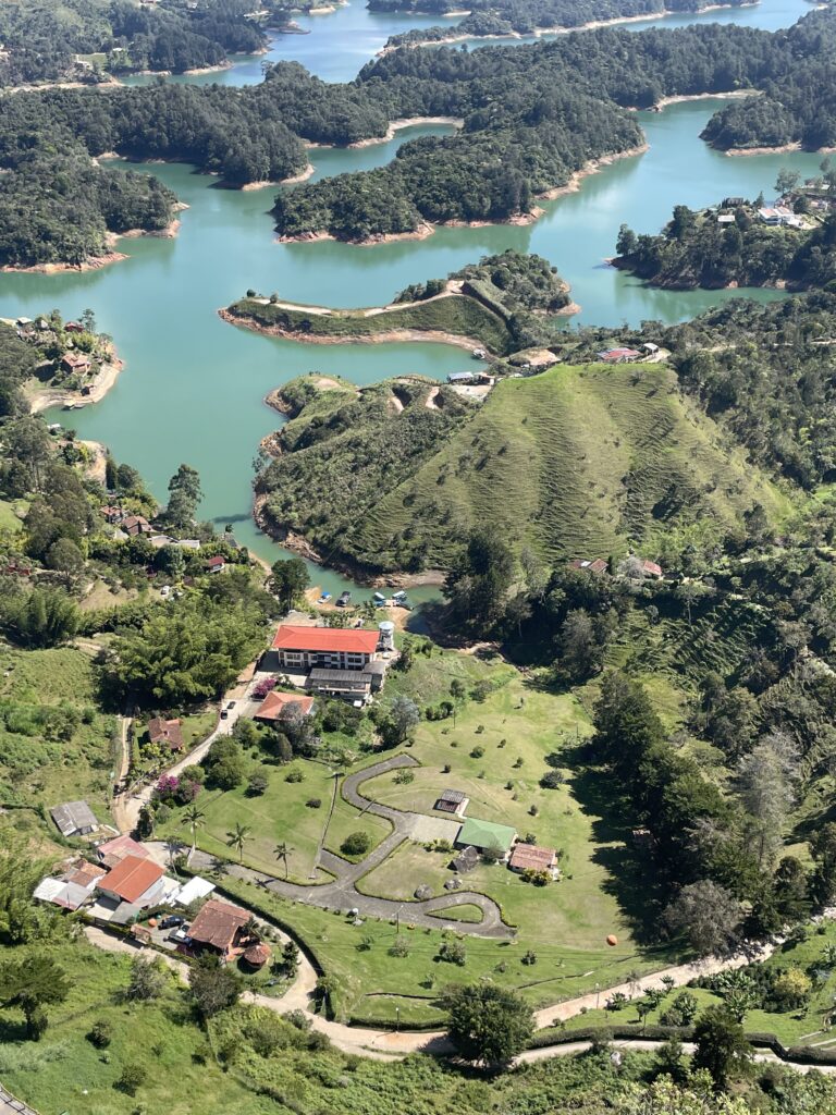Is Guatapé Worth It in 2026? My Honest Guatapé Day Trip Review Guatape resevoir view from the top of el penol