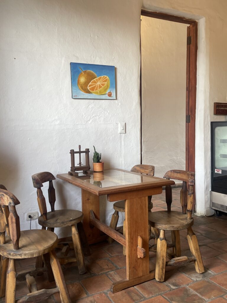 coffee shop in barichara colombia