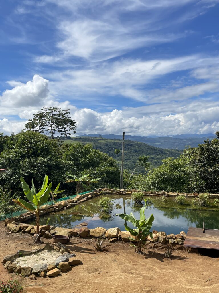 view from an eco homestay in barichara colombia