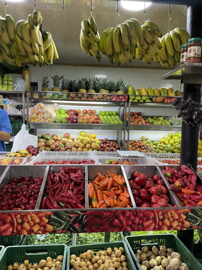 market stall in medellin colombia