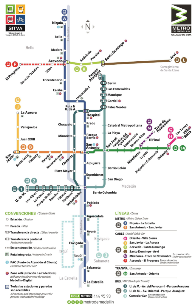 Medellín Metro Guide: How to Use the Metro in Medellín, Colombia (2026) mapa metro de medellín
